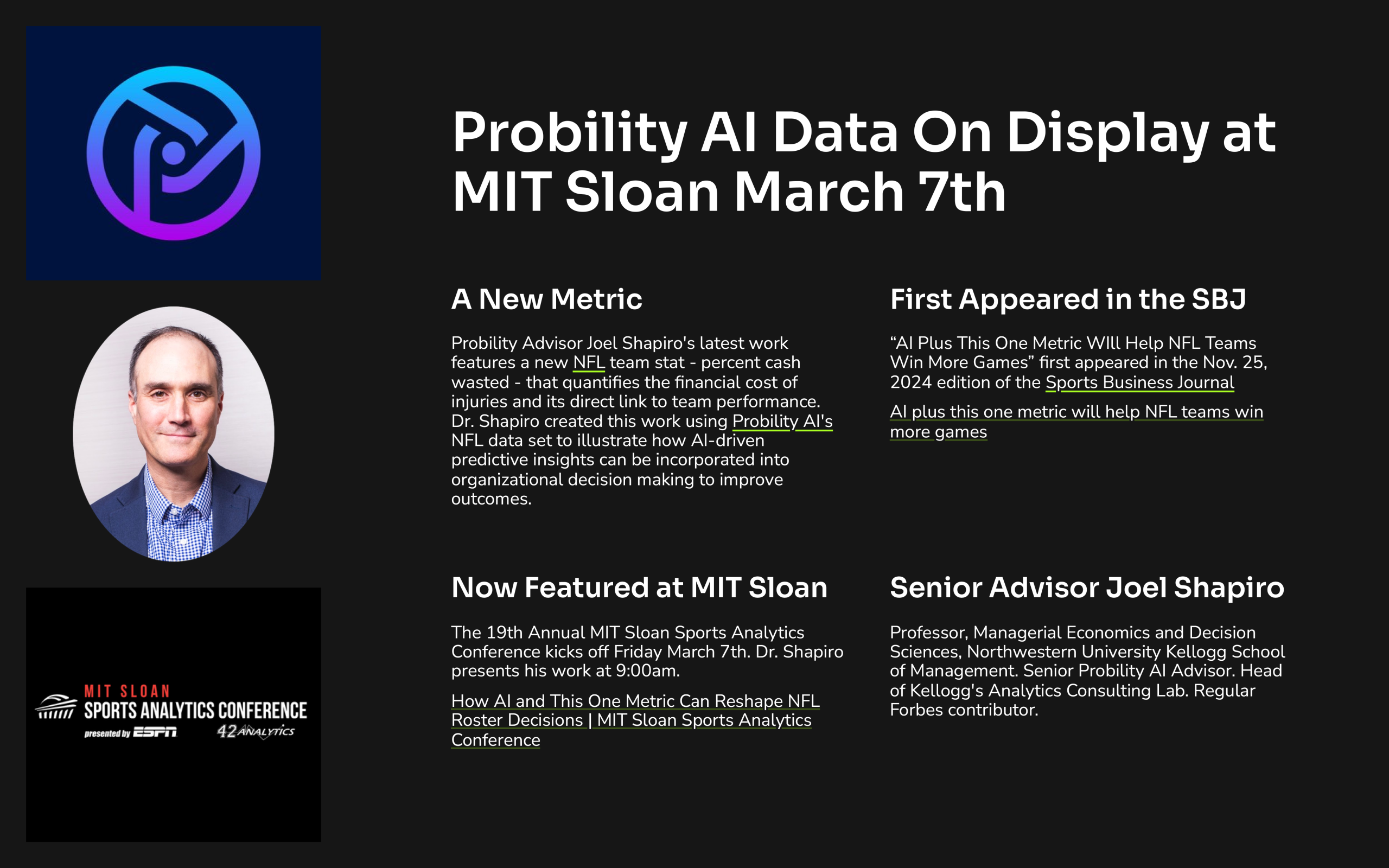 Probility Data Featured at MIT Sloan